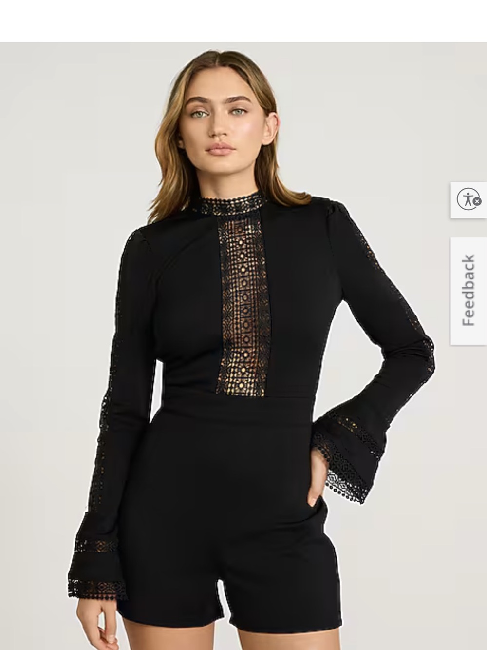 Bebe by express lace Romper